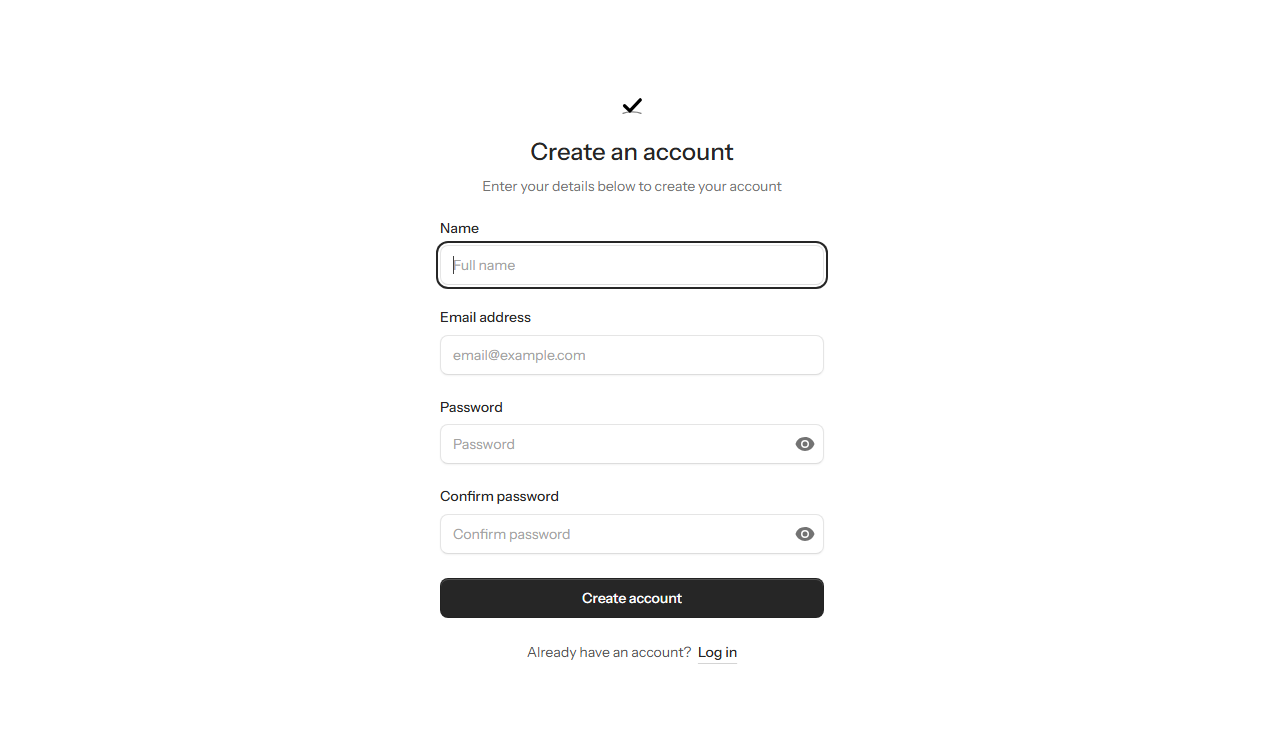Create your free account
