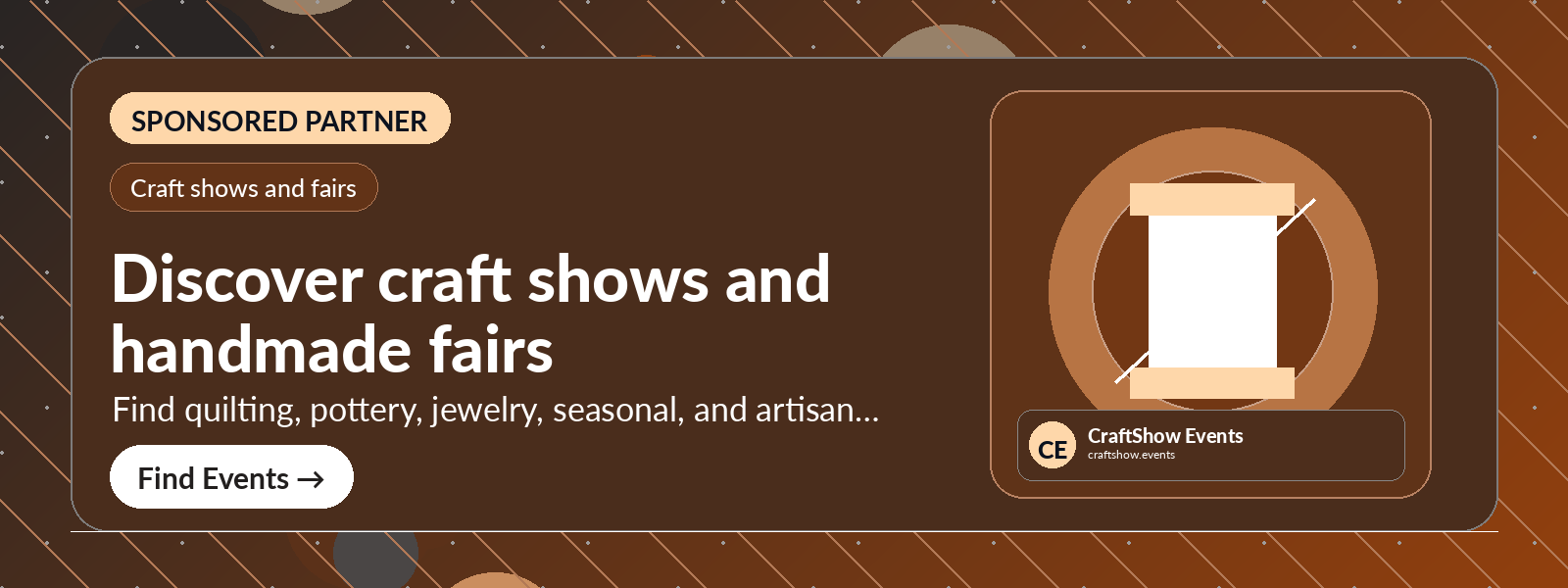Discover craft shows and handmade fairs