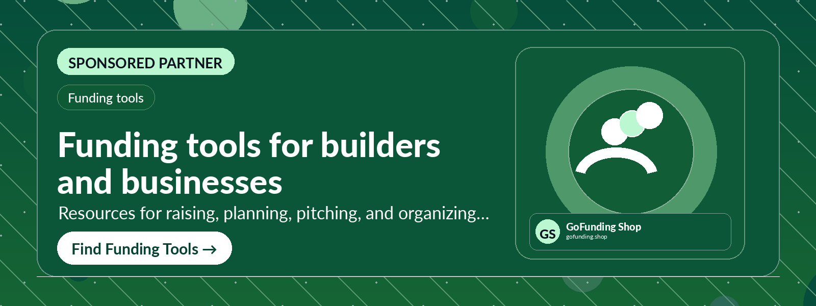 Funding tools for builders and businesses